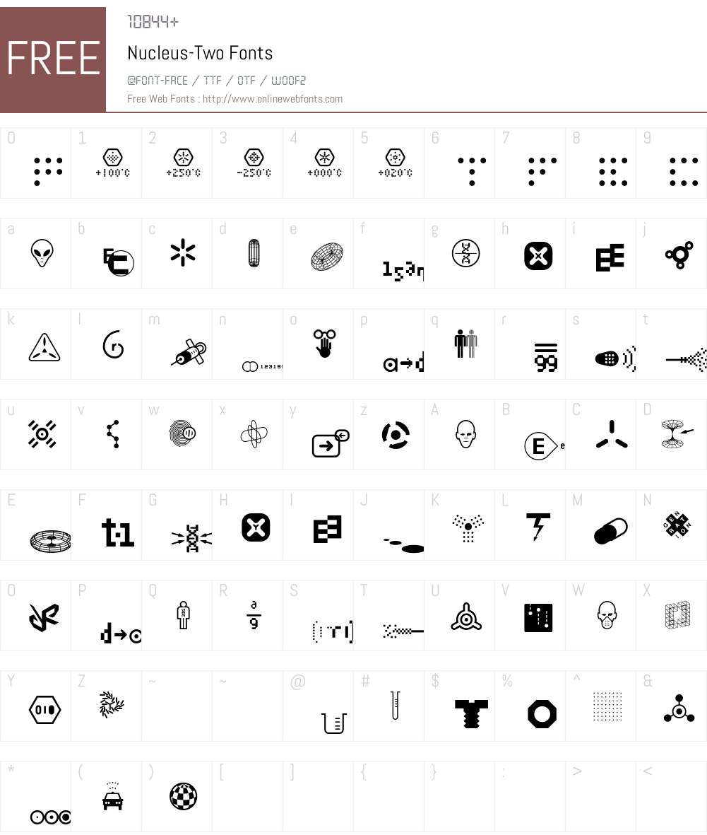 Nucleus Font Screenshots