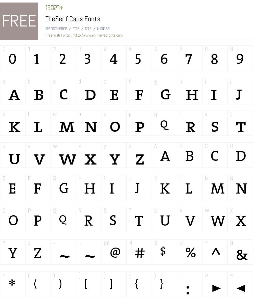 The Serif- Font Screenshots