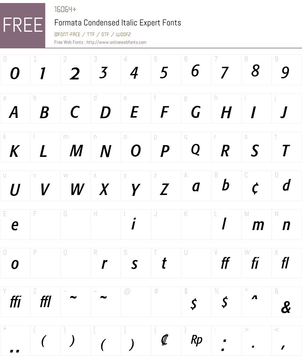 Formata Font Screenshots