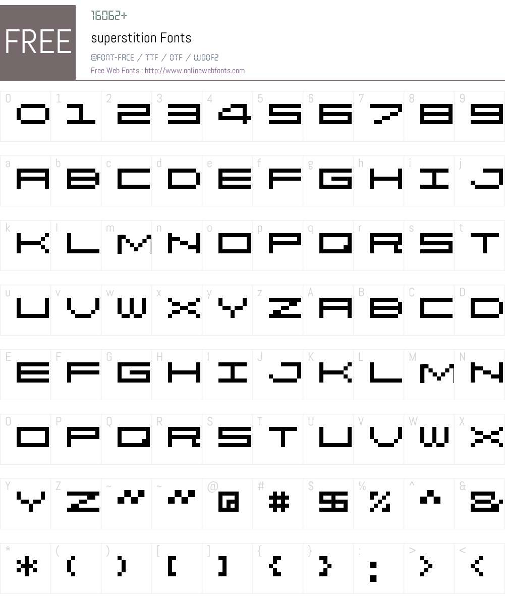 superstition Font Screenshots