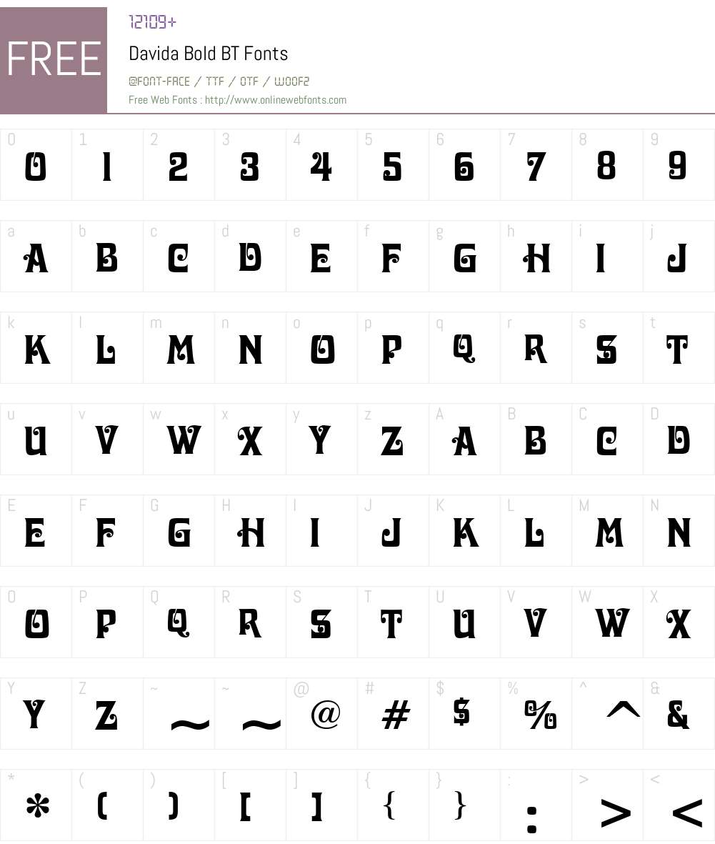 Davida Font Screenshots