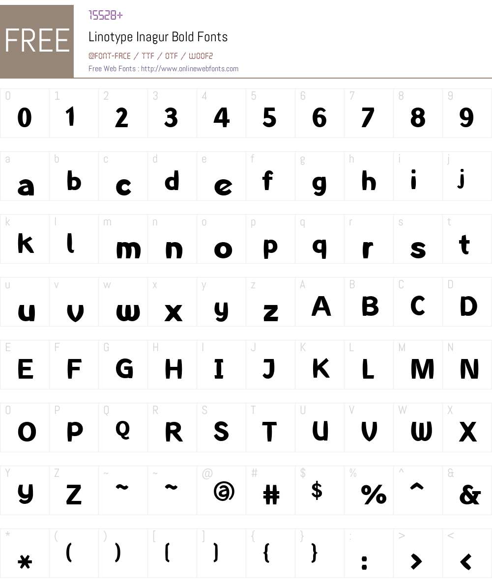 LTInagur Font Screenshots