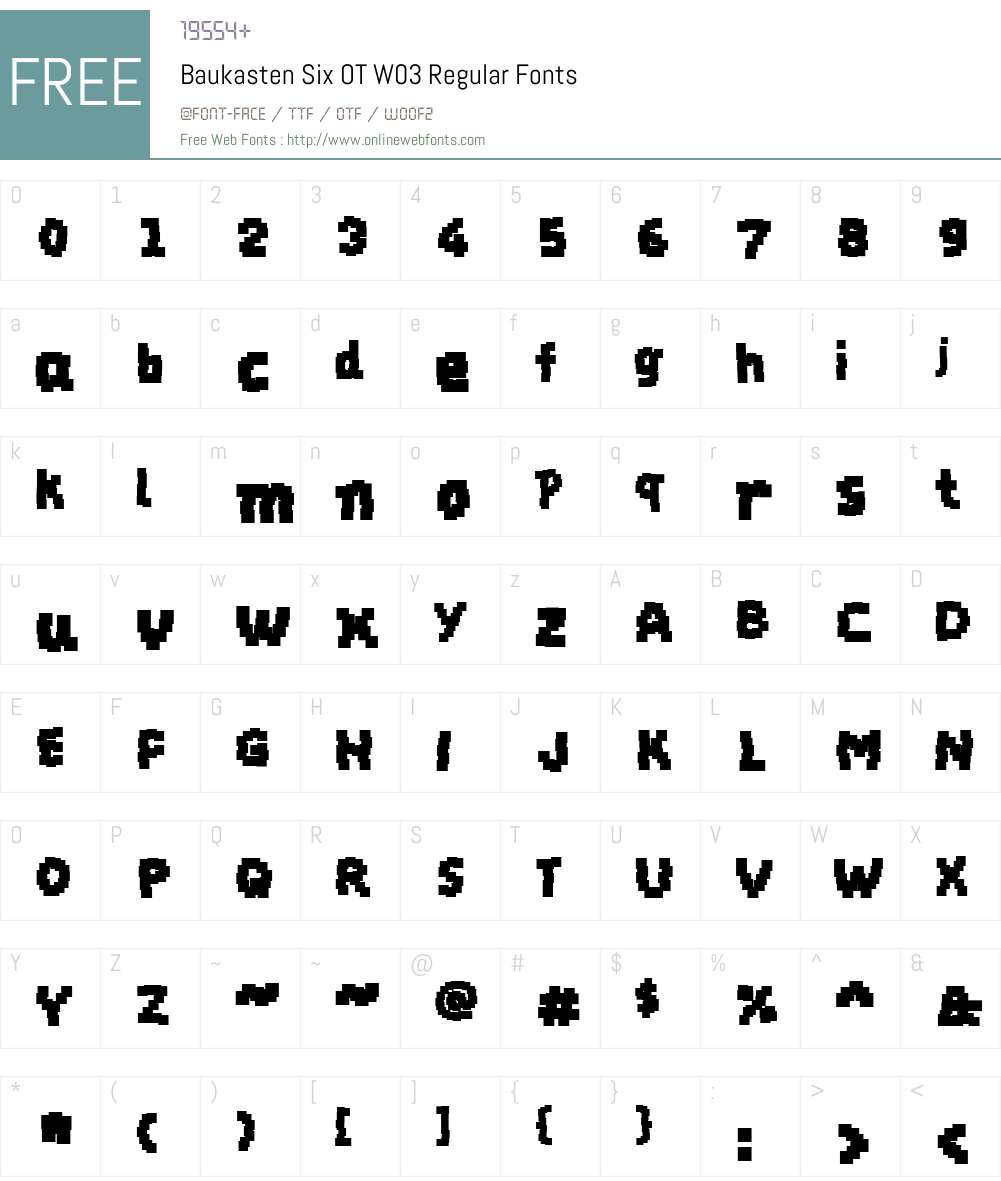 FF Baukasten Font Screenshots