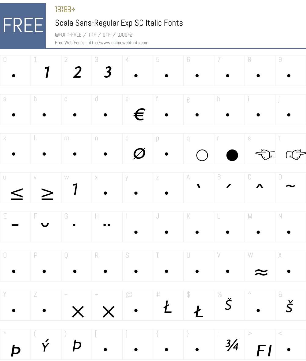 Scala Sans Font Screenshots