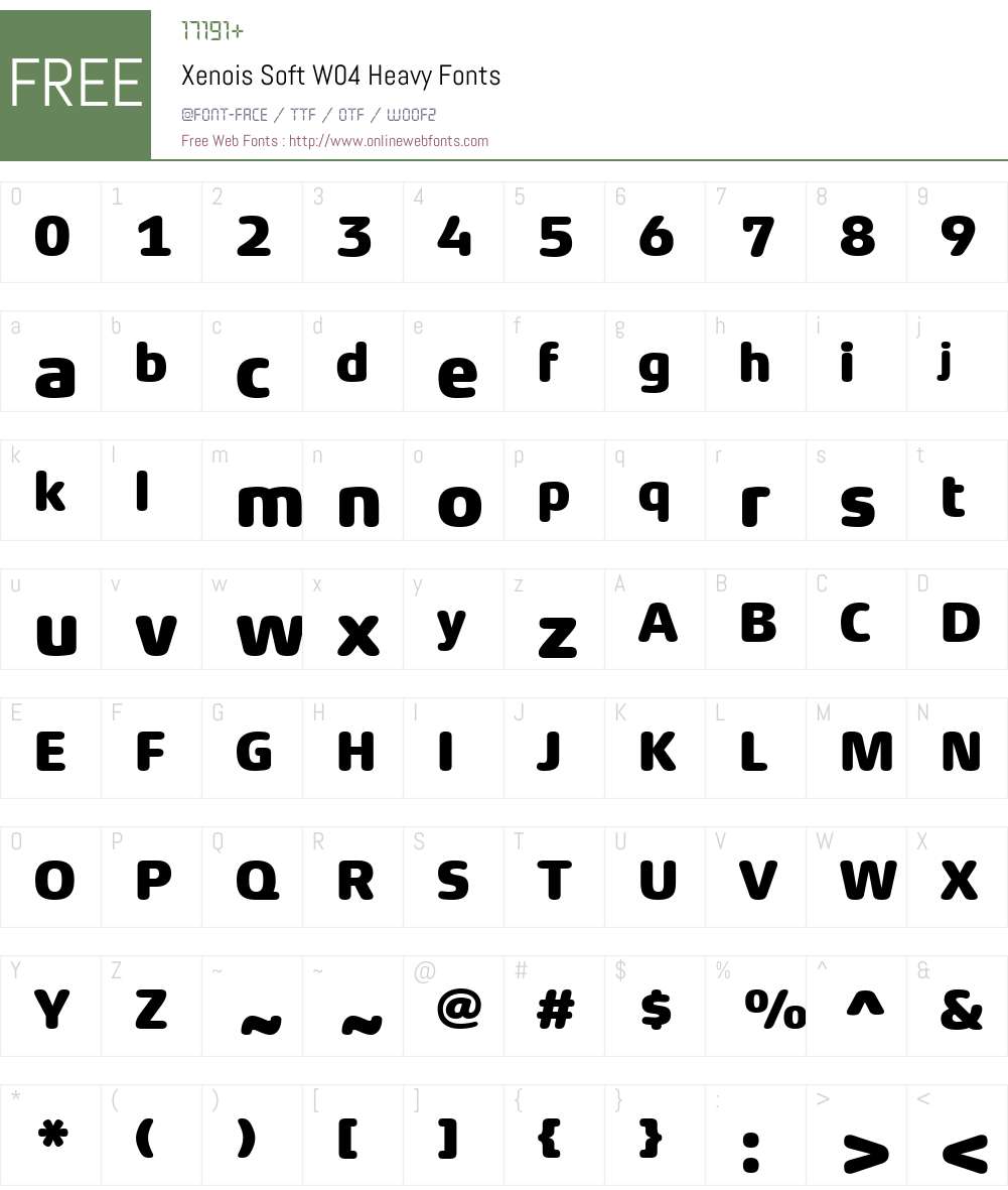 Xenois Soft Font Screenshots