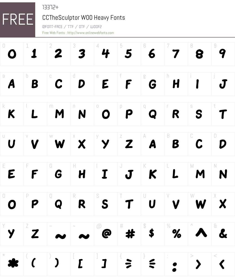 CCTheSculptorW00-Heavy Font Screenshots