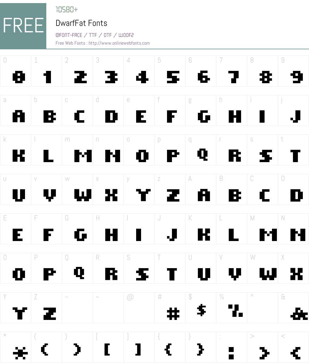 Dwarf Font Screenshots