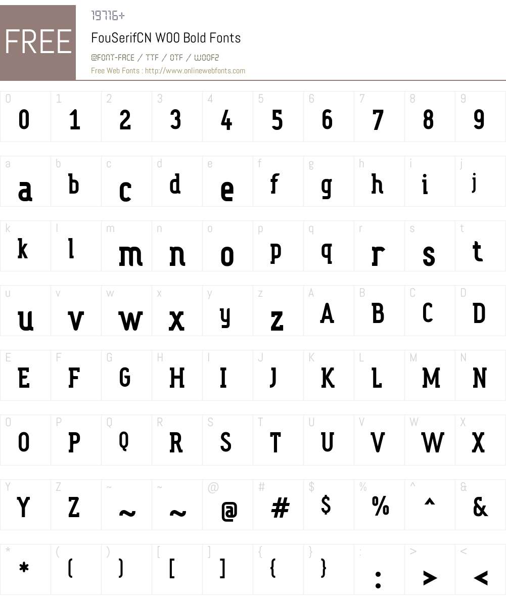 Fou Serif CN Font Screenshots