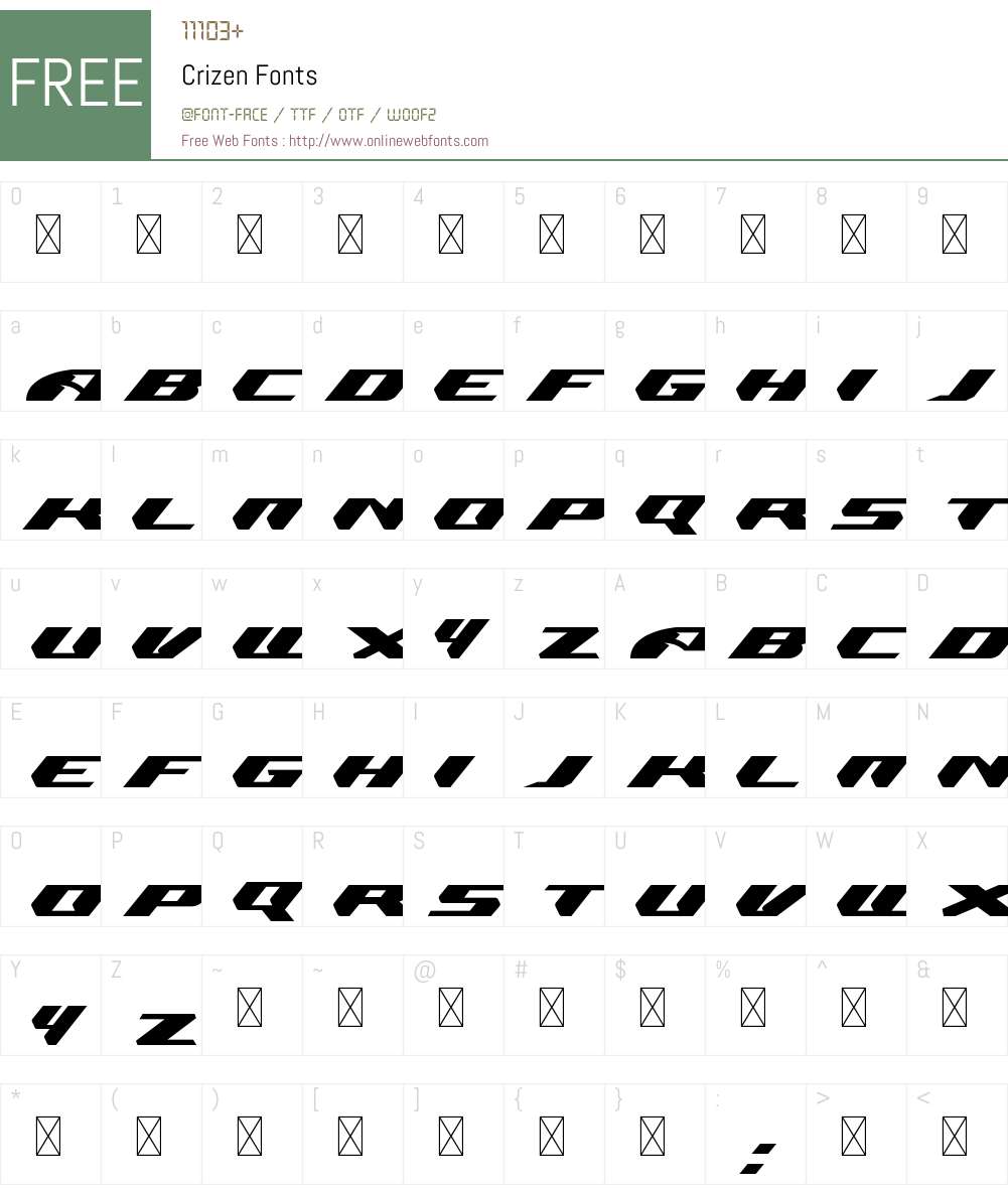 Crizen 1.006;Fontself Maker 3.5.4 Fonts Free Download - OnlineWebFonts.COM