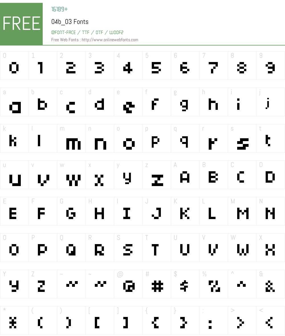 04b_03 Font Screenshots