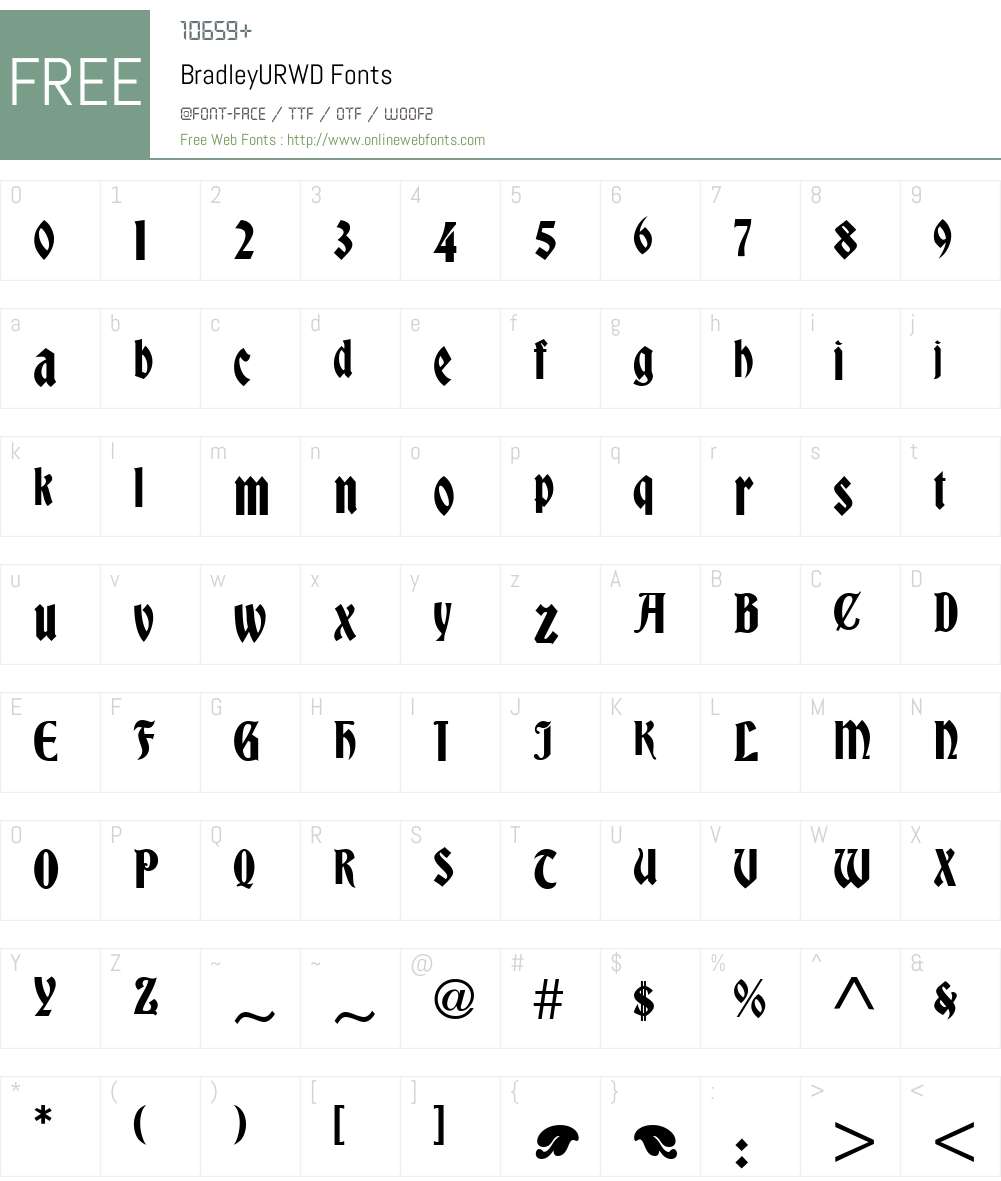 BradleyURWD 1.000;PS 1.10;hotconv 1.0.38;com.myfonts.easy.profonts ...
