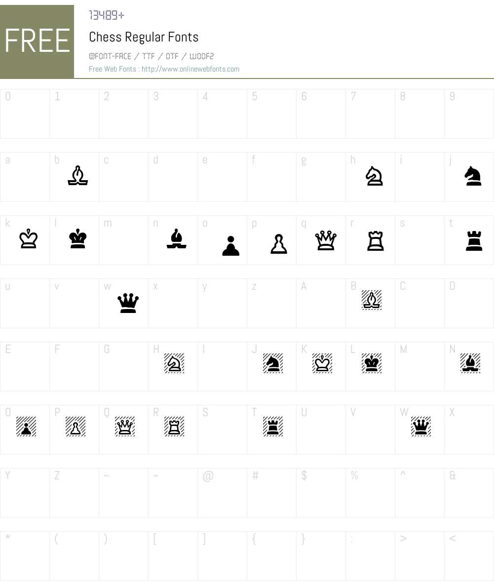 Chess Font Screenshots