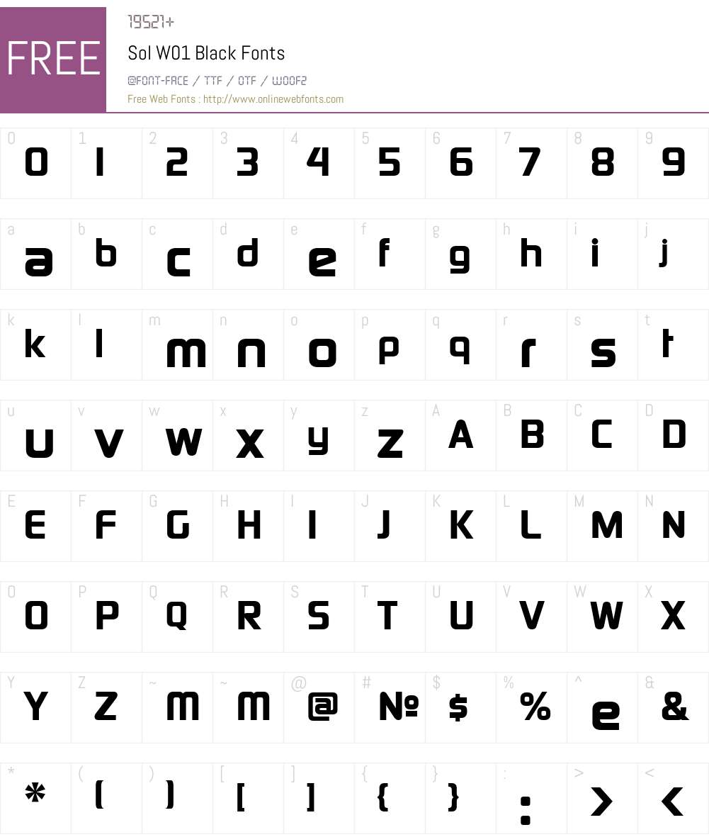 Sol Font Screenshots