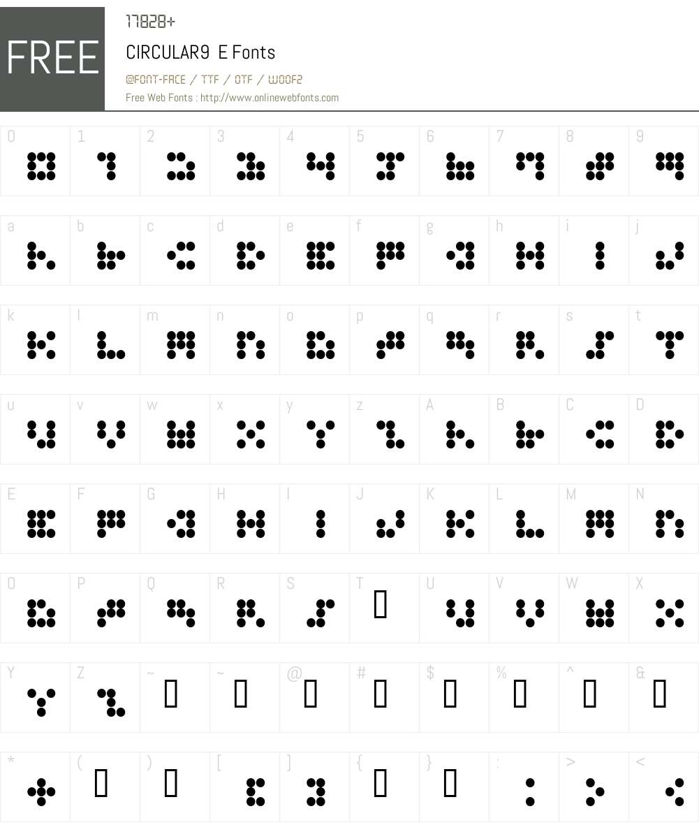 CIRCULAR9 Font Screenshots