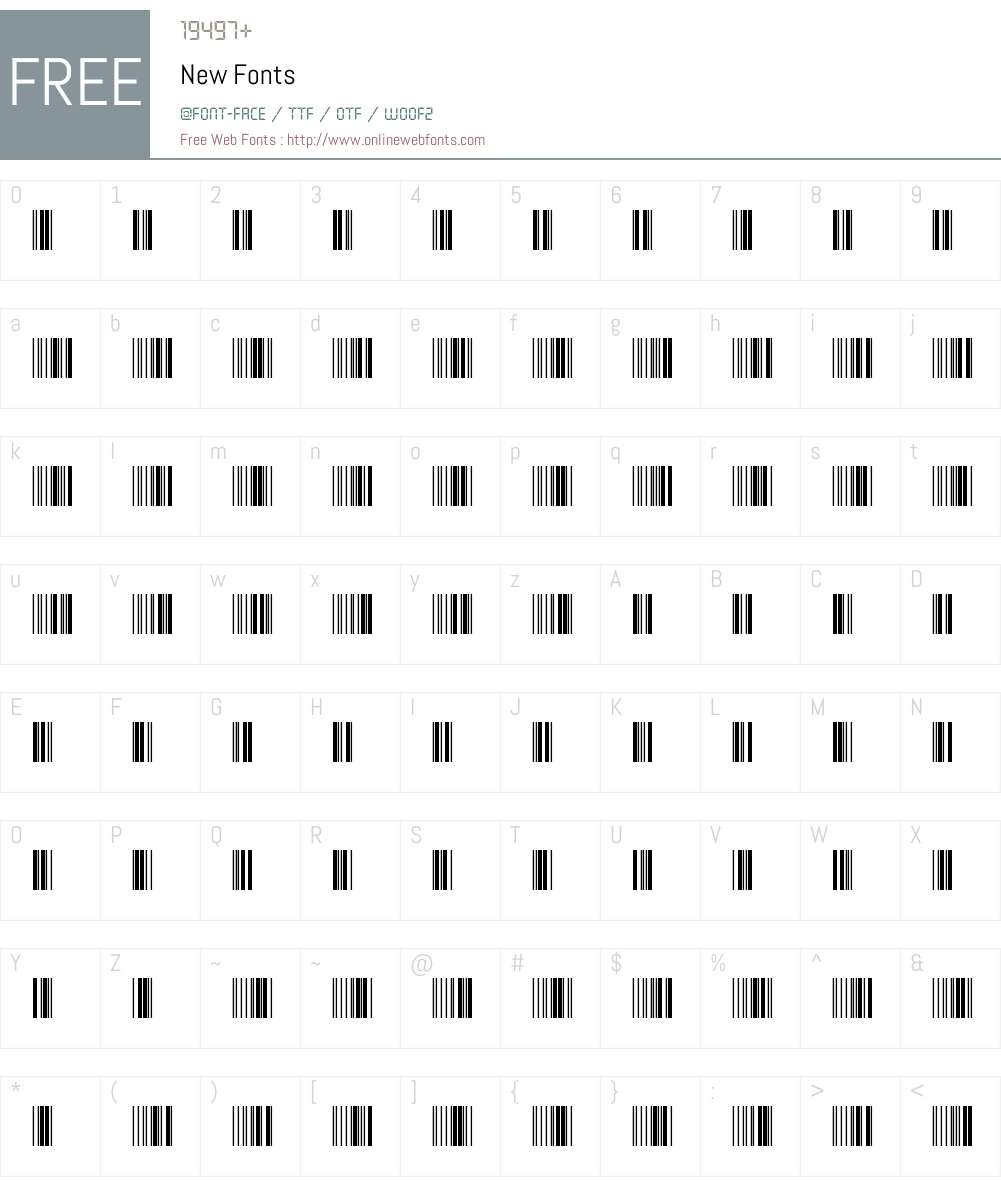 New Font Screenshots