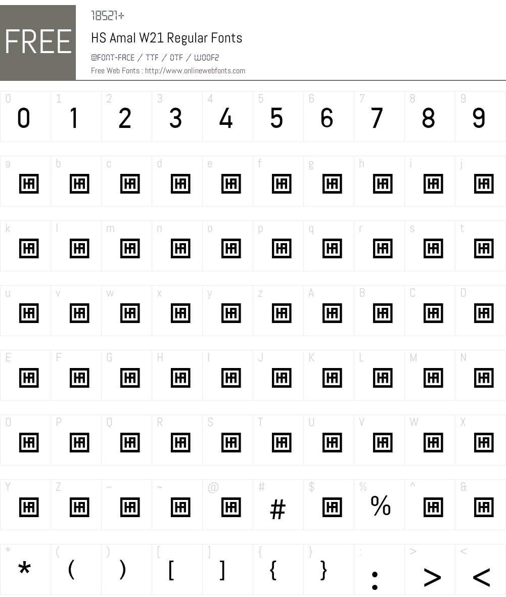 HS Amal Font Screenshots