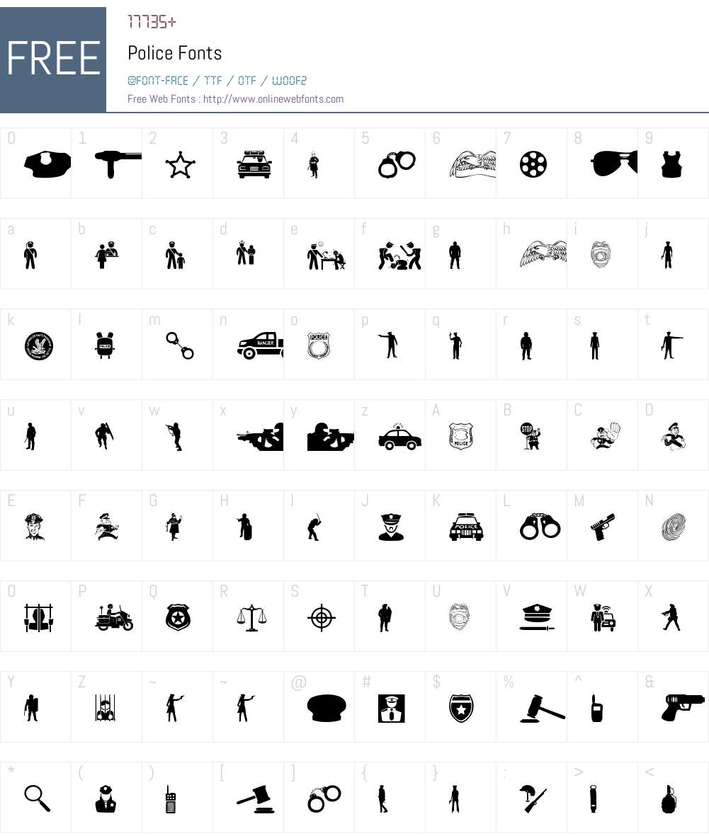 Police 1.00 January 12, 2015, initial release Fonts Free Download ...