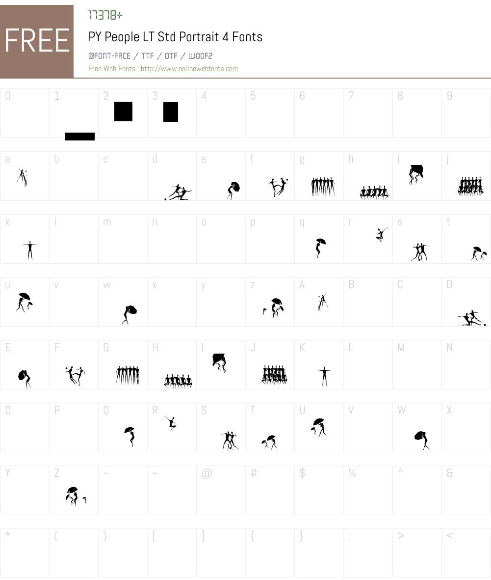PY People LT Std Font Screenshots