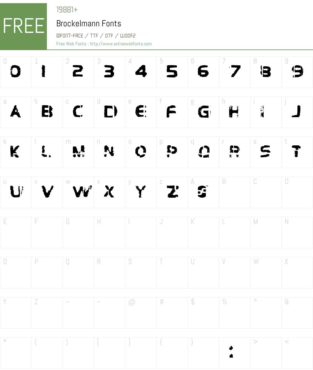 Brockelmann Font Screenshots