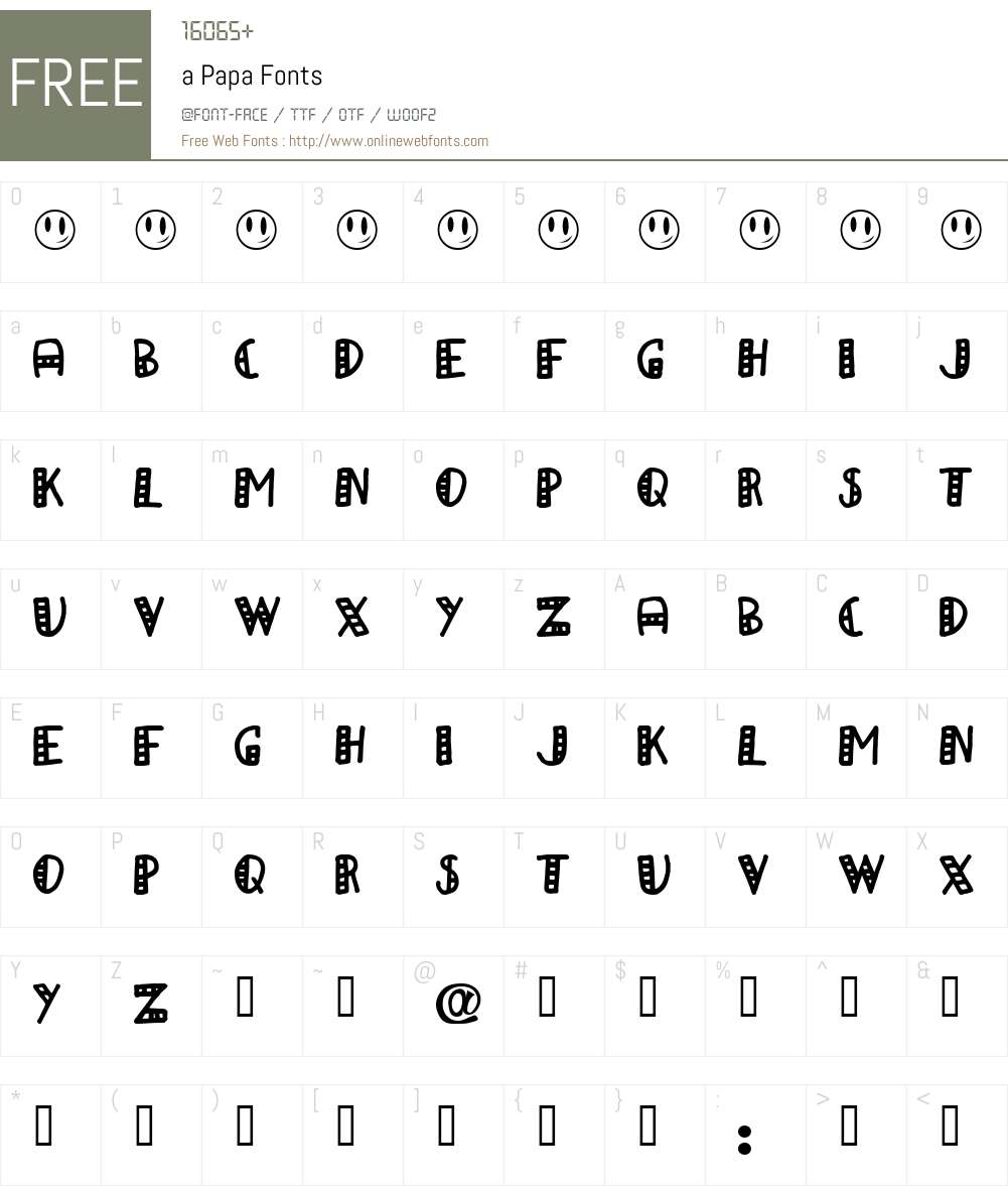 Papi Fonts a Papa Macromedia Fontographer 4.1.4 98 04 26 Fonts Free Download ...
