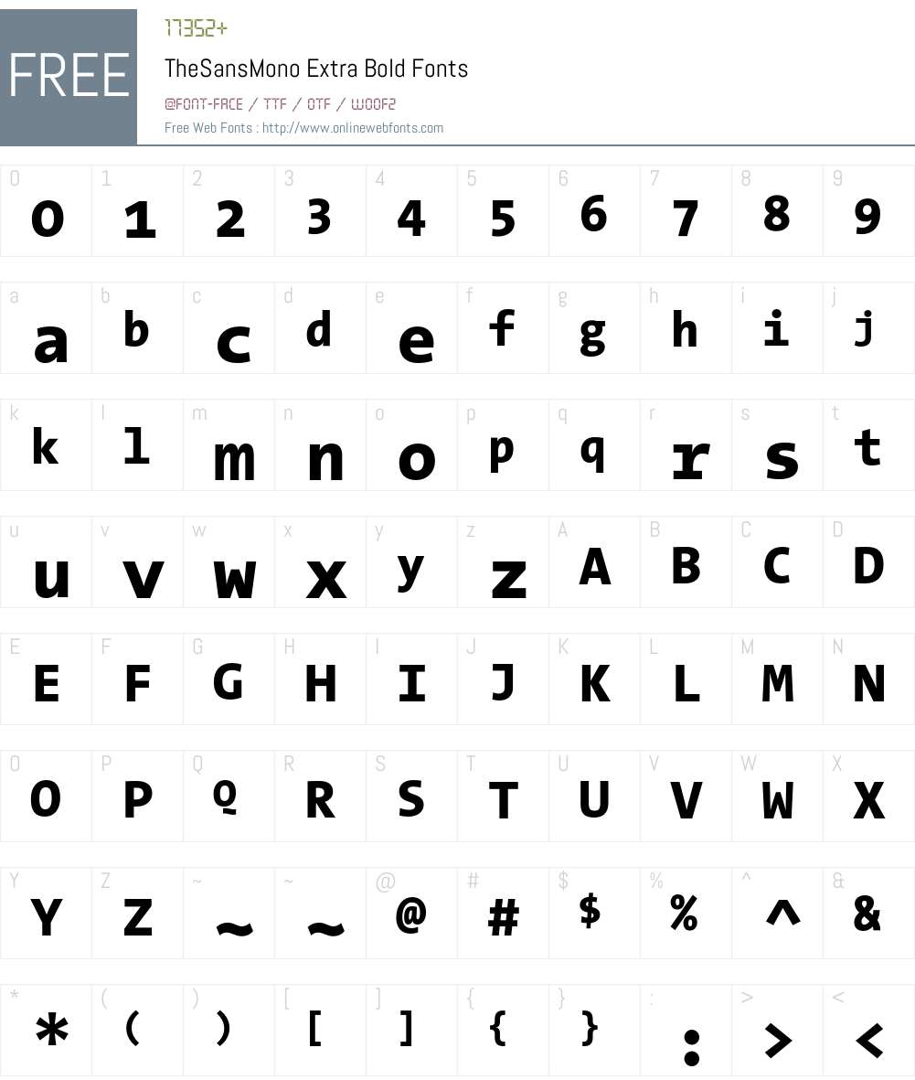 The Sans Mono- Font Screenshots