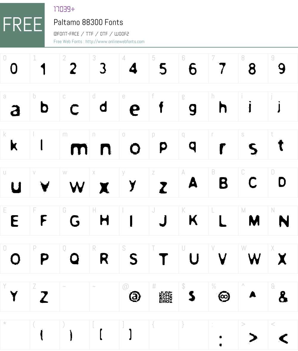 Paltamo 88300 Font Screenshots