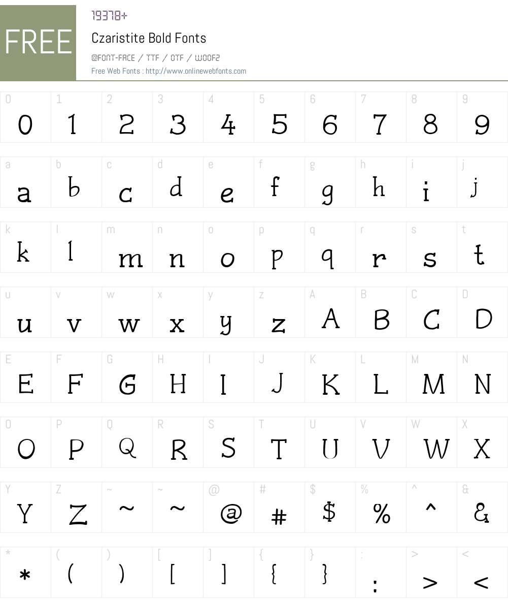 Czaristite Font Screenshots