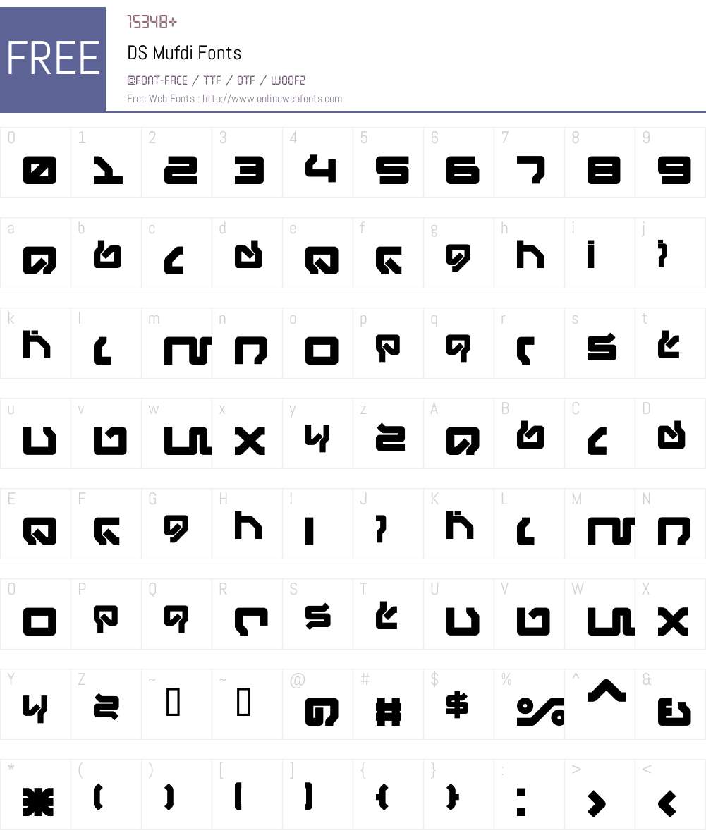 DS Mufdi Font Screenshots