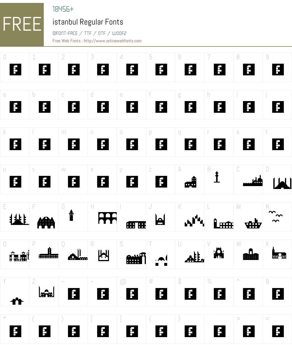 istanbul Font Screenshots
