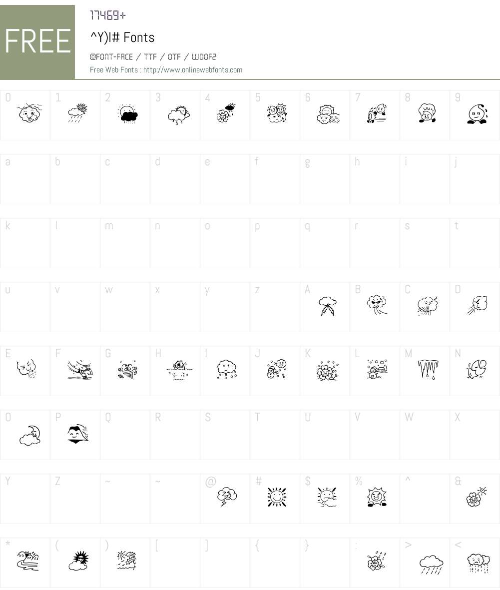 ^Y)l# Font Screenshots