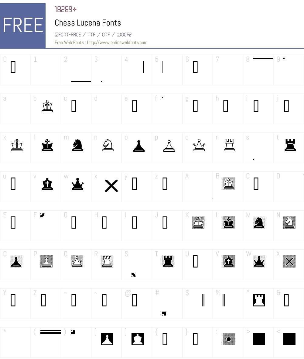 Chess Lucena Font Screenshots