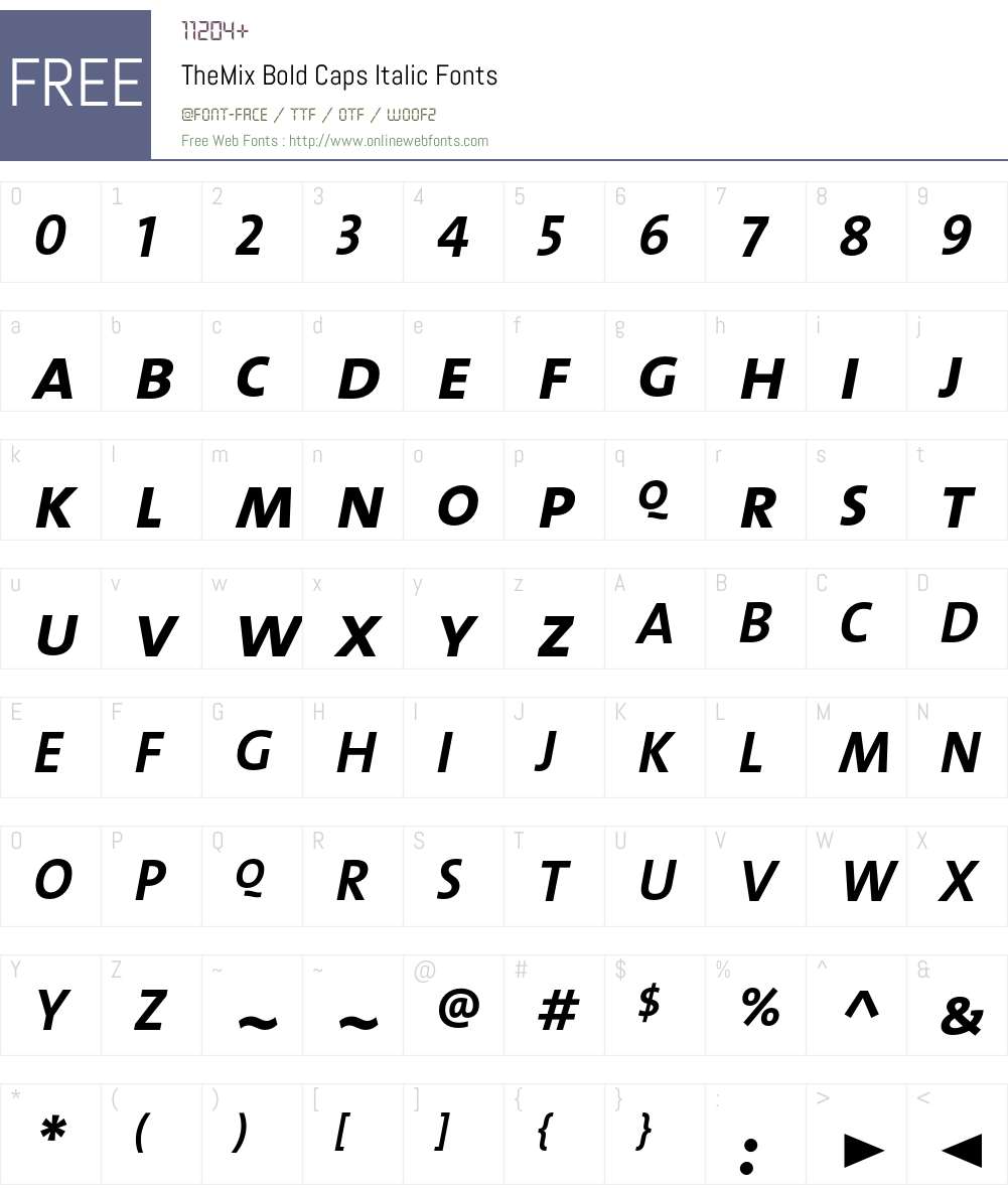 The Mix Bold- Font Screenshots