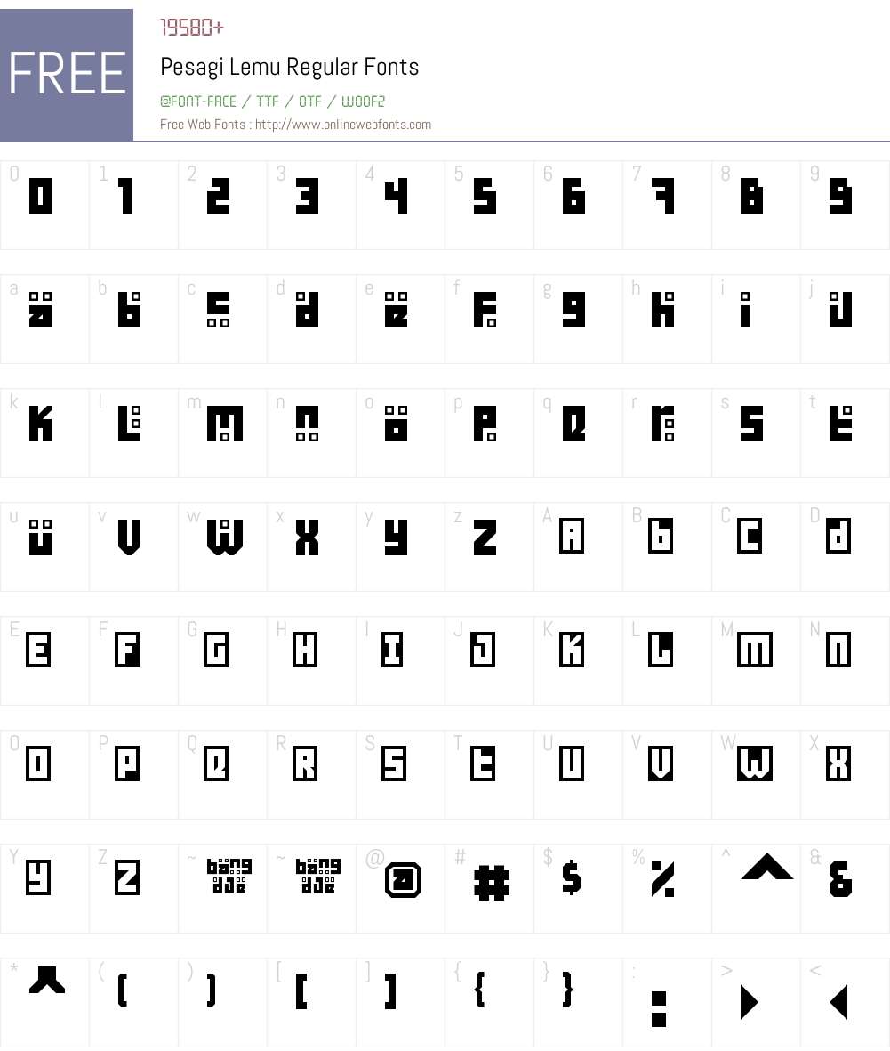 Pesagi Lemu Font Screenshots
