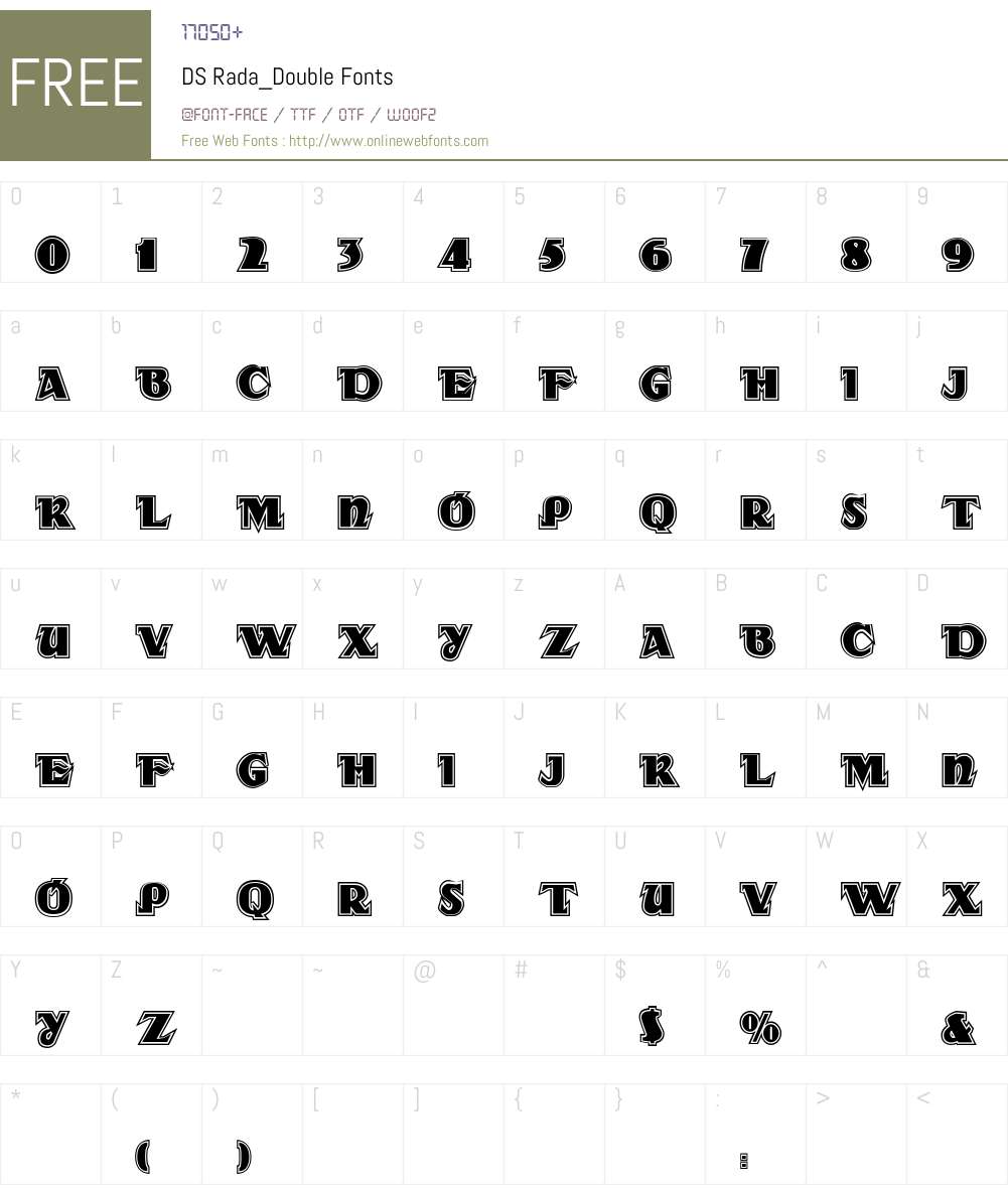DS Rada_Double Font Screenshots