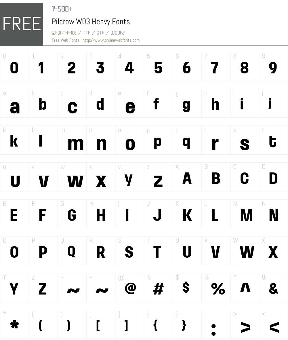 Pilcrow Font Screenshots