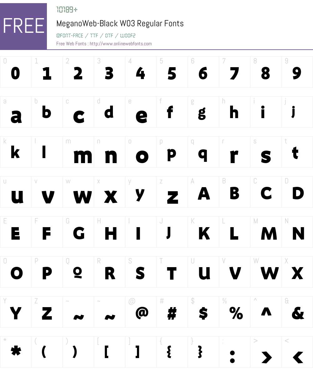 FF Megano Font Screenshots