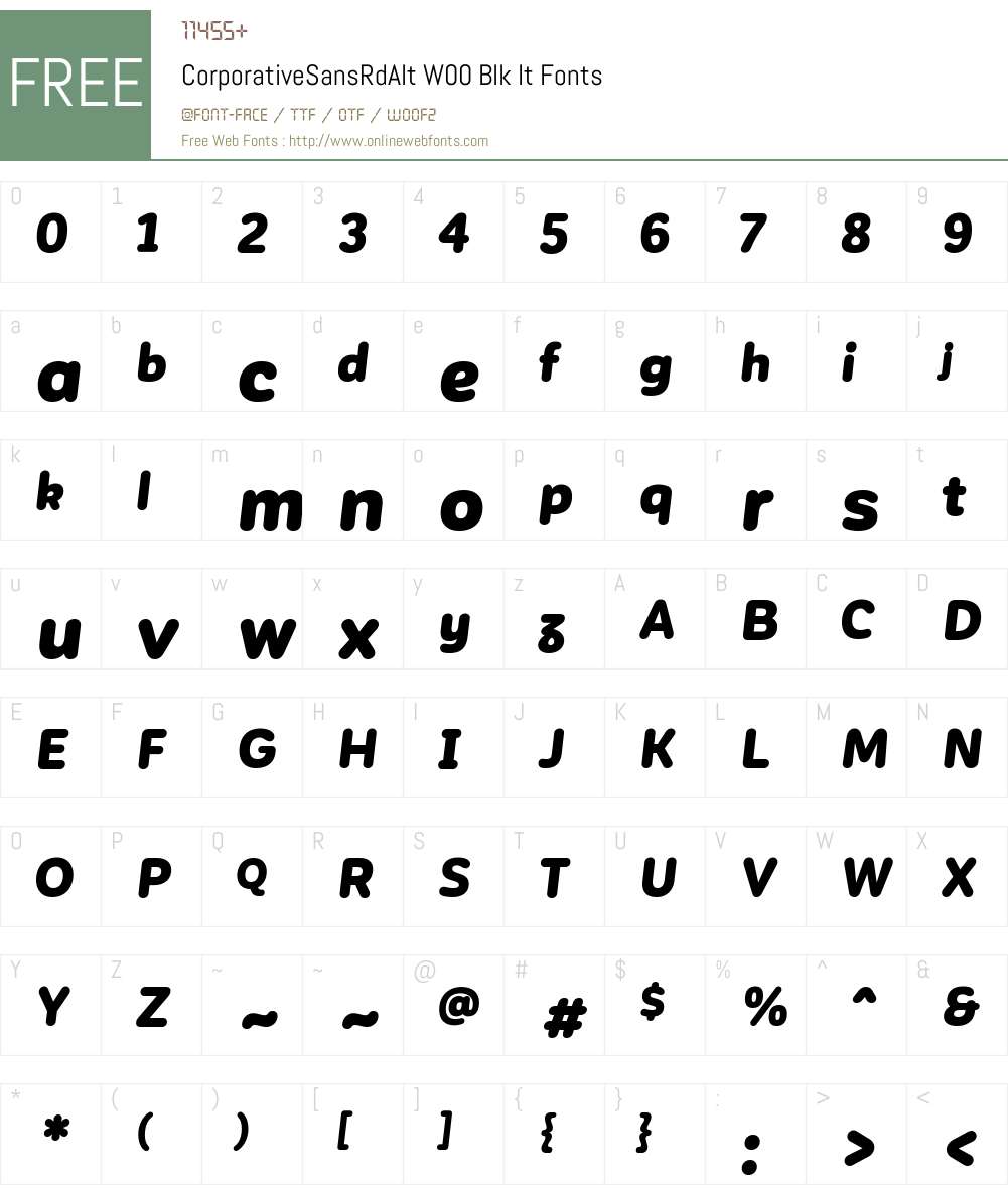 Corporative Sans Rounded Font Screenshots