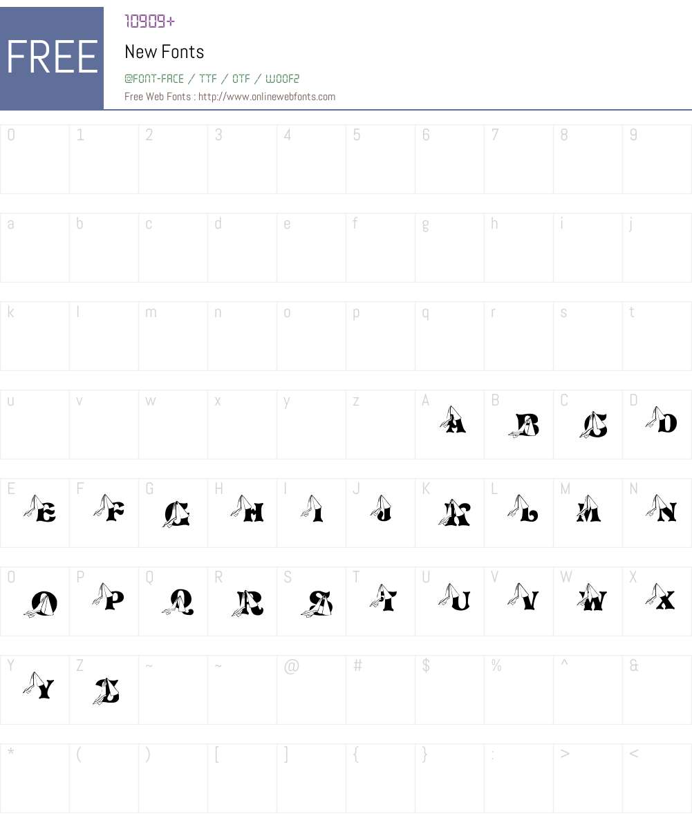 New Font Screenshots