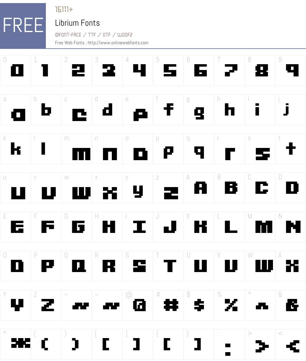 Librium Font Screenshots