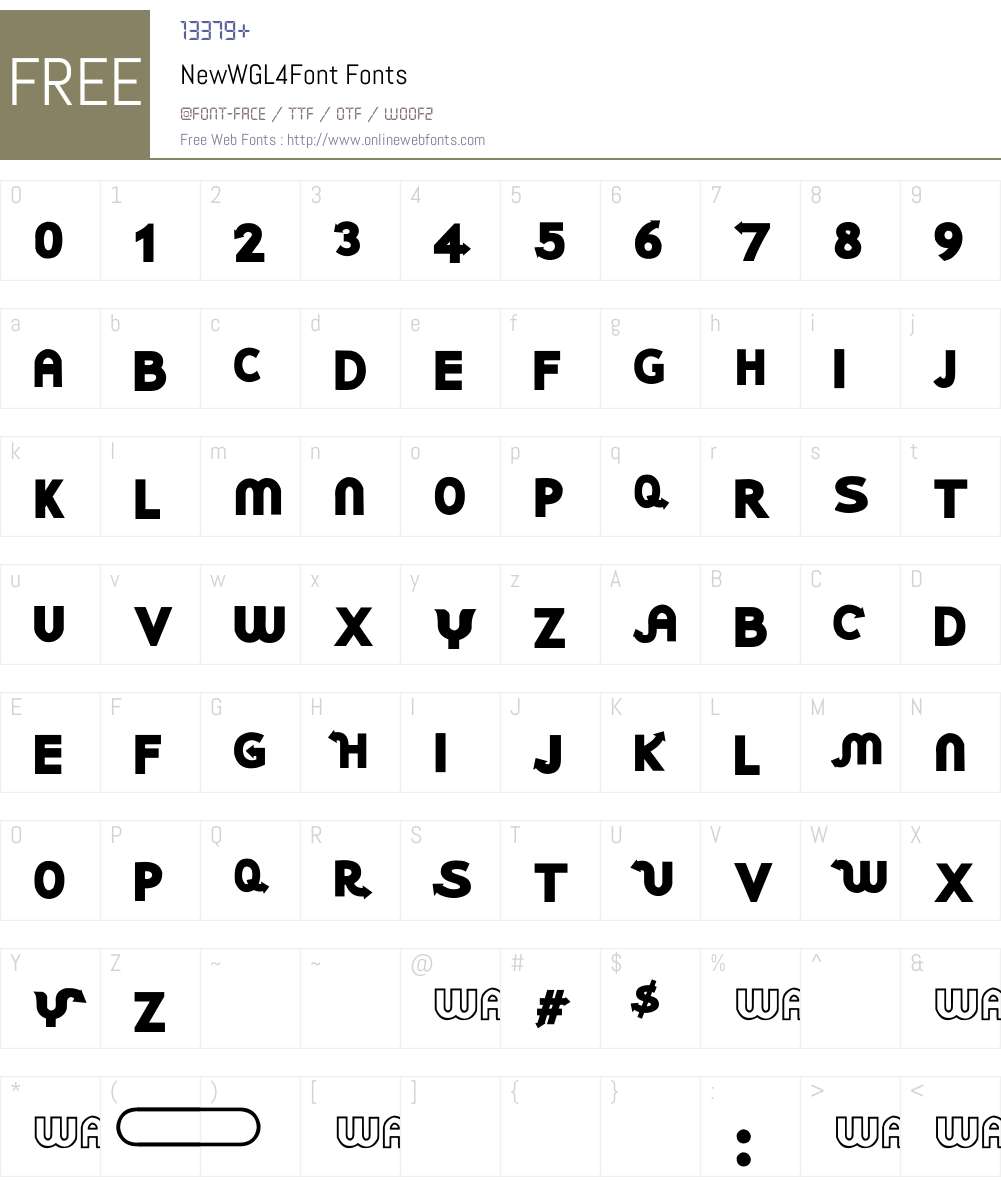 NewWGL4Font Font Screenshots