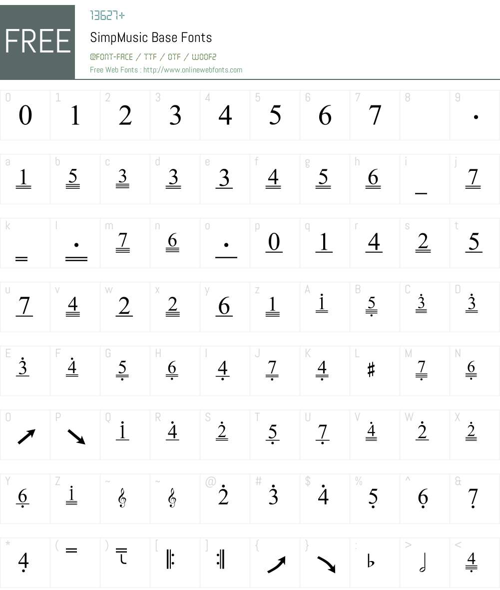 SimpMusic Base Font Screenshots