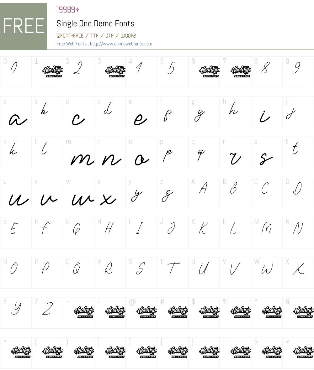 Single One Demo 1.004;Fontself Maker 3.5.4 Fonts Free Download ...