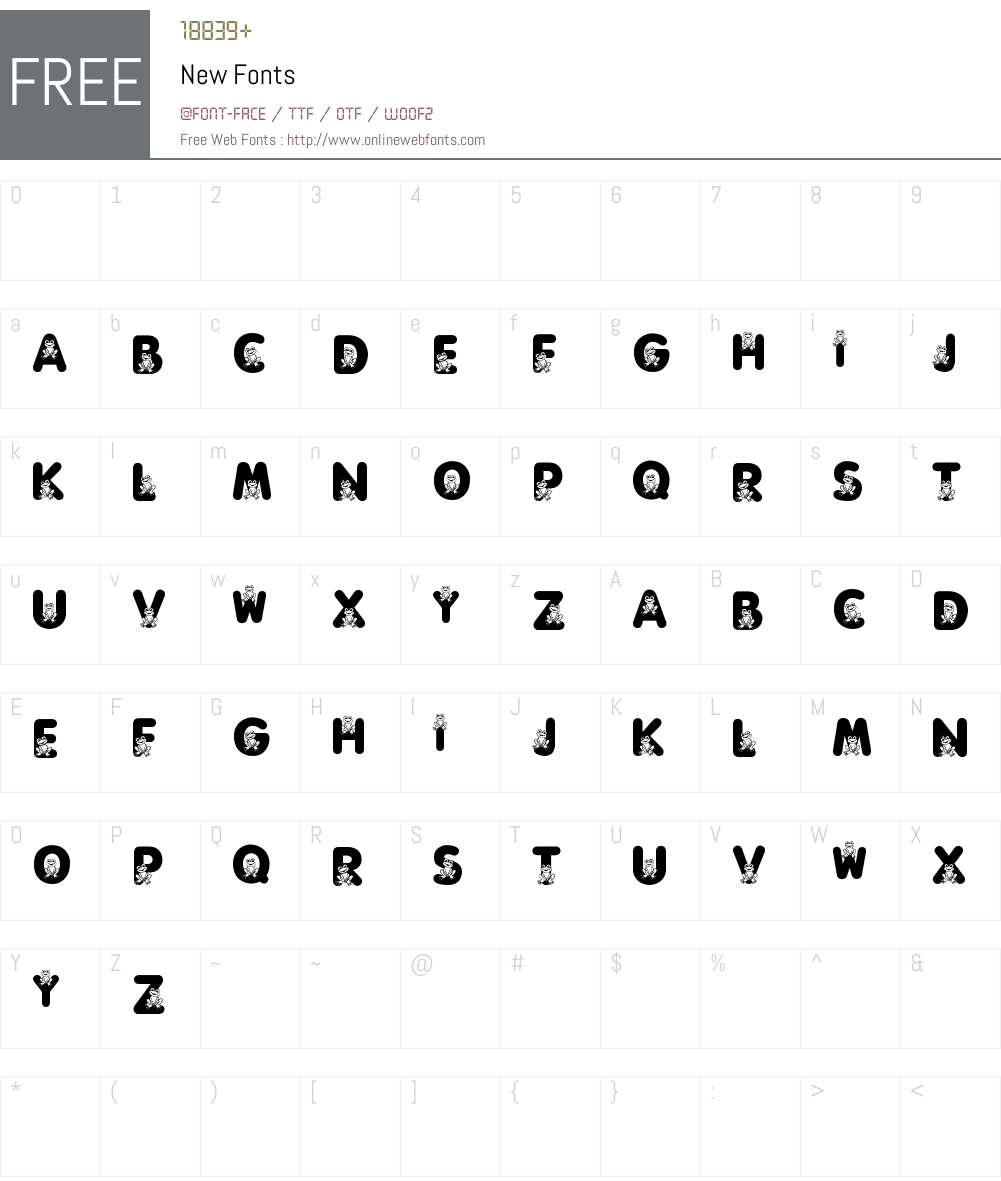New Font Screenshots