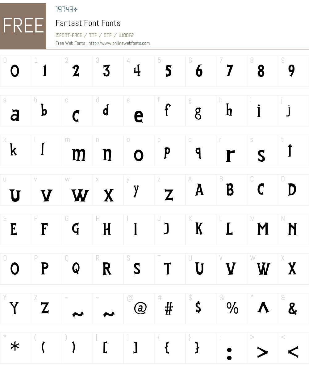 FantastiFont Font Screenshots
