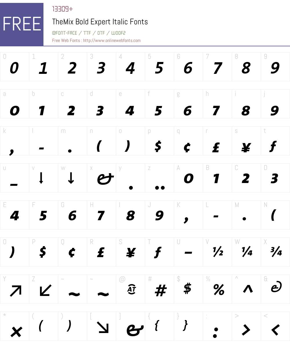 The Mix Bold- Font Screenshots