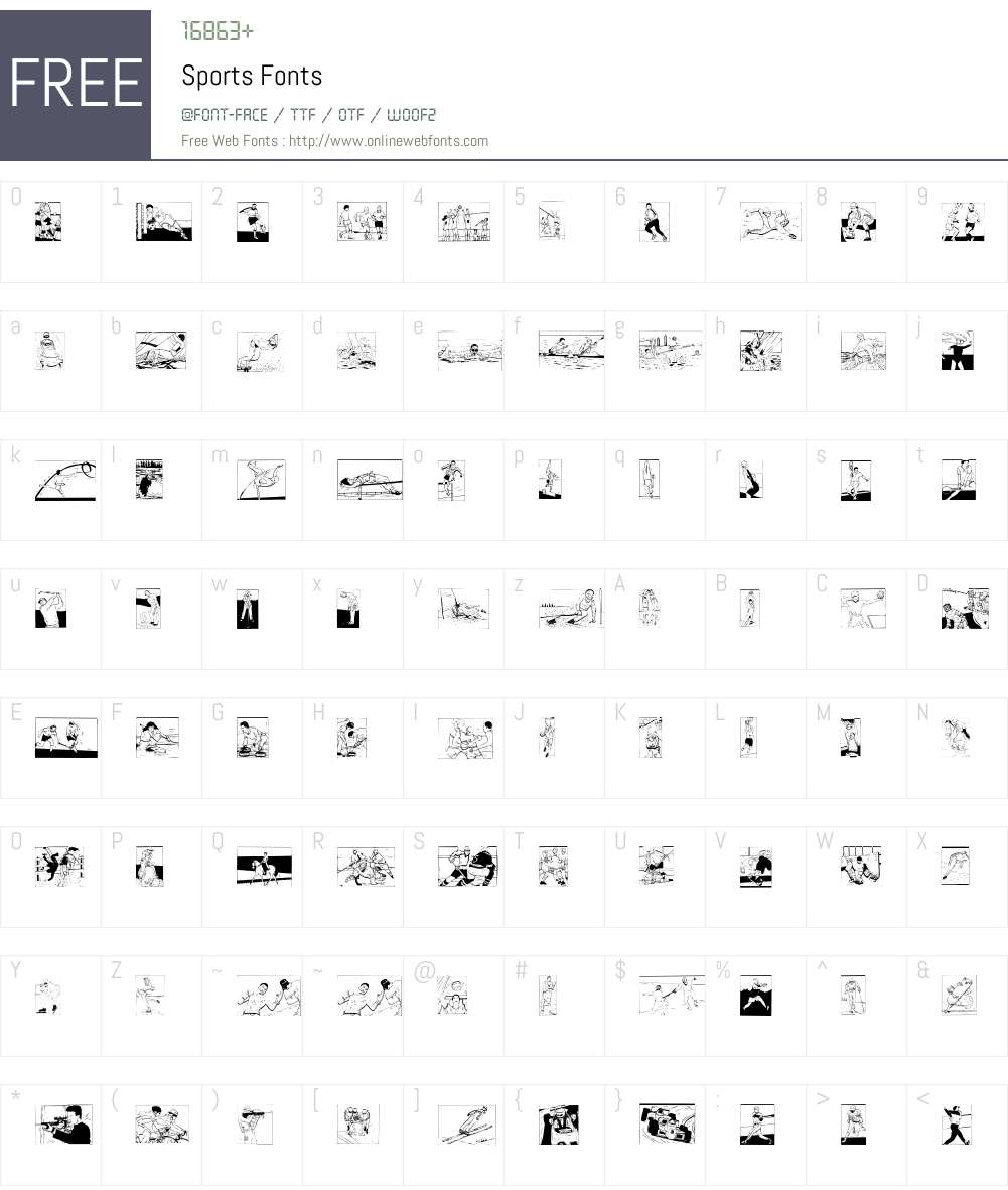 Sports Font Screenshots