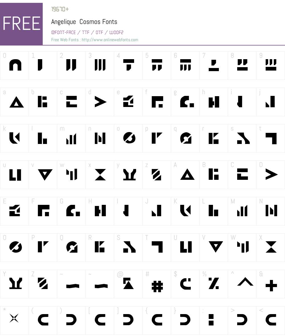 Angelique Font Screenshots