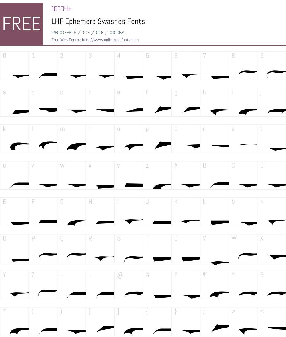 LHF Ephemera Font Screenshots