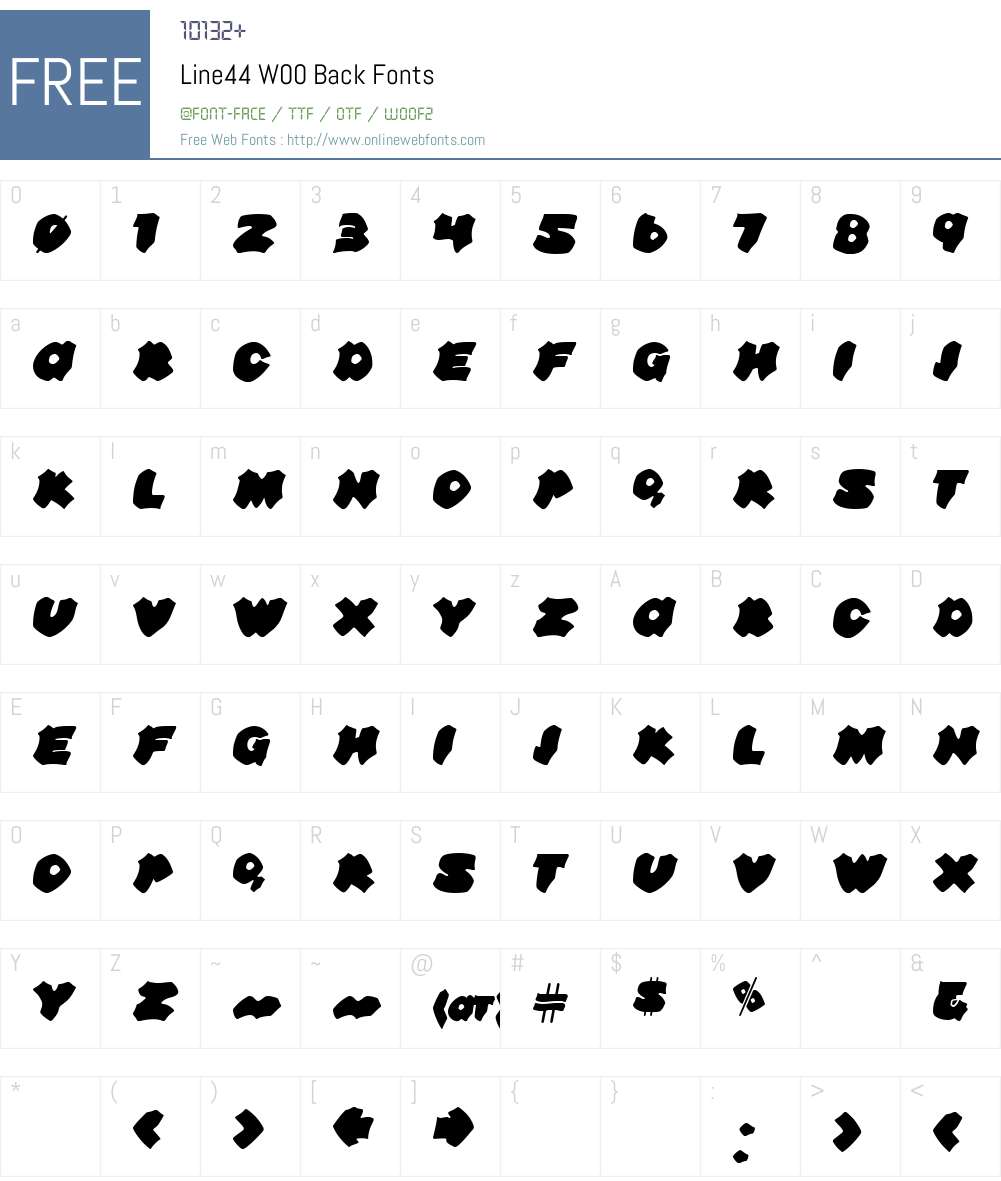 Line44 Font Screenshots