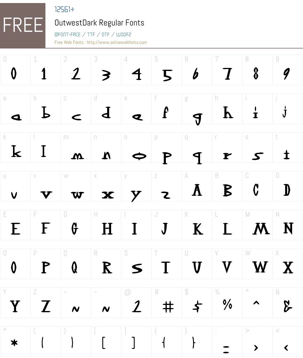 OutwestDark Font Screenshots